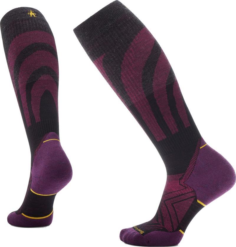 Run Targeted Cushion Compression Over The Calf Socks - Womens - Black 1