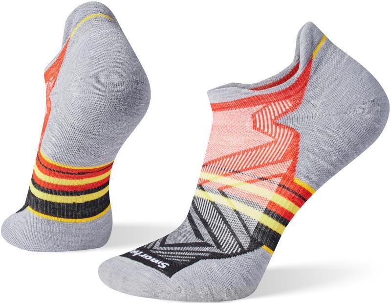 Run Targeted Cushion Low Ankle Pattern Socks - Mens - Tandoori Orange 1