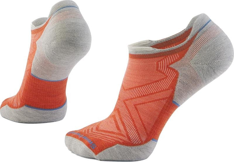 Run Targeted Cushion Low Ankle Socks - Mens - orange rust / ash 1