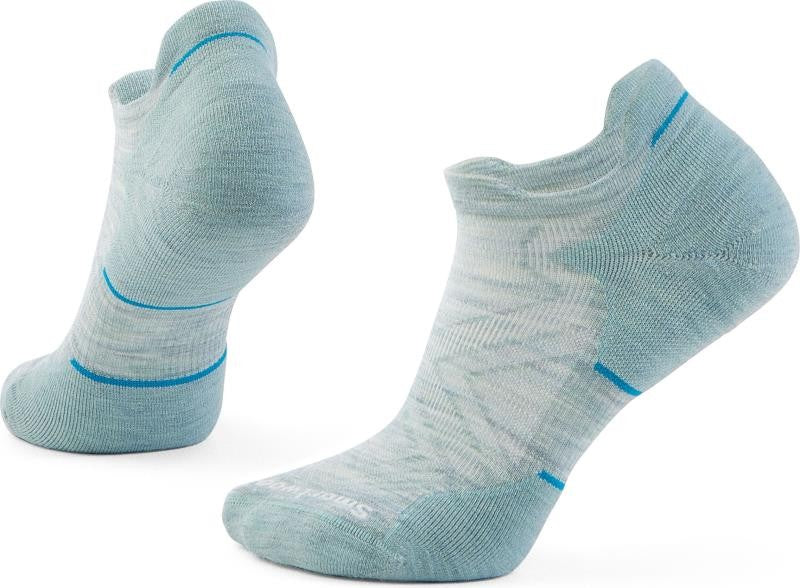 Run Targeted Cushion Low Ankle Socks - Womens - frosty green / white 1
