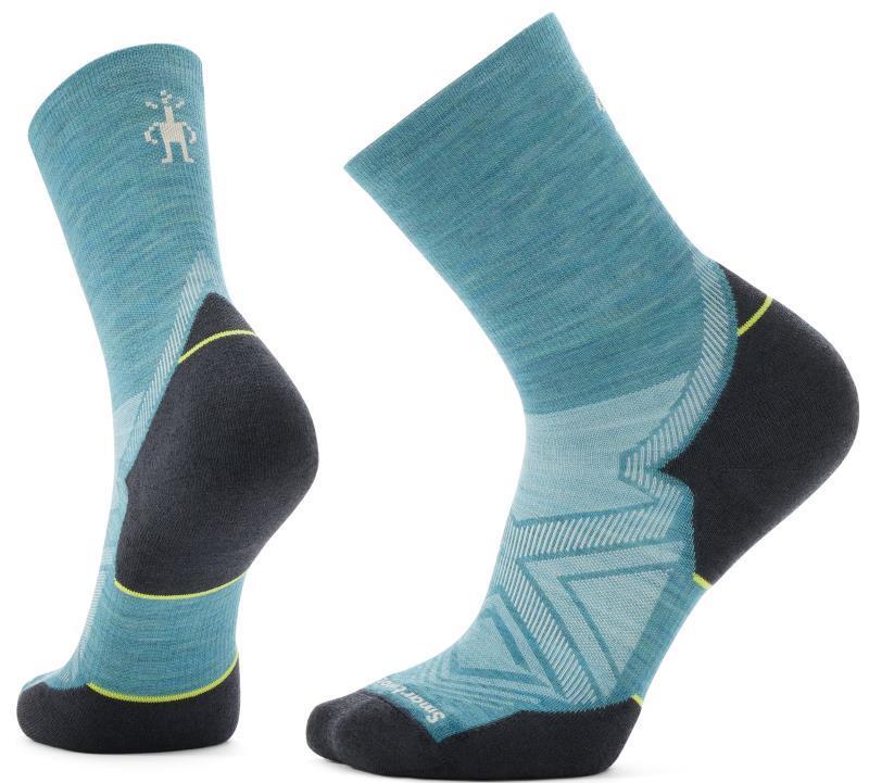 Run Targeted Cushion Mid Crew Socks - Mens - Cascade Green 1