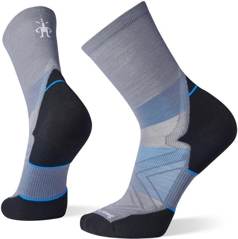 Run Targeted Cushion Mid Crew Socks - Mens - Graphite 1