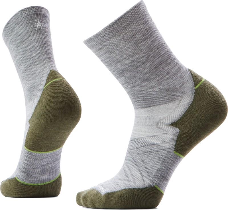 Run Targeted Cushion Mid Crew Socks - Mens - light gray 1