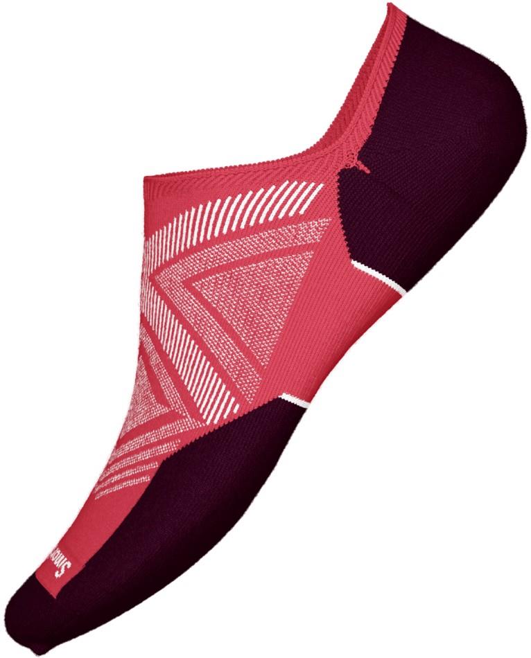 Run Targeted Cushion No Show Socks - bright carmine 1