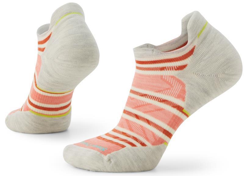 Run Targeted Cushion Stripe Low Ankle Socks - Womens - Natural 1