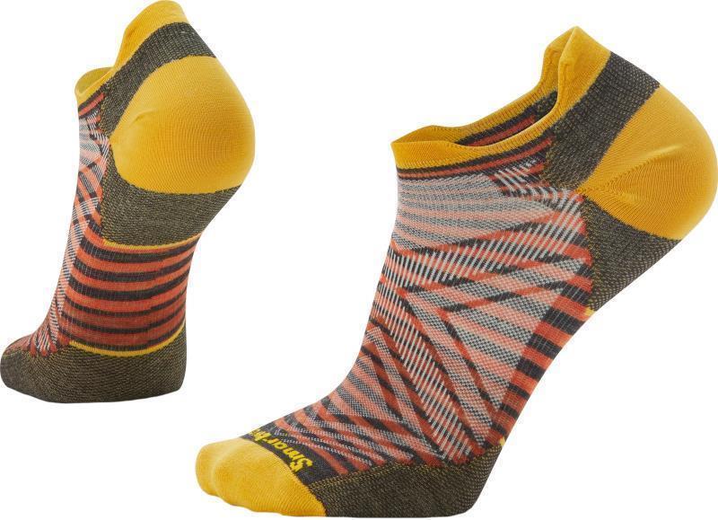 Run Zero Cushion Low Ankle Pattern Socks - Mens - Charcoal 1
