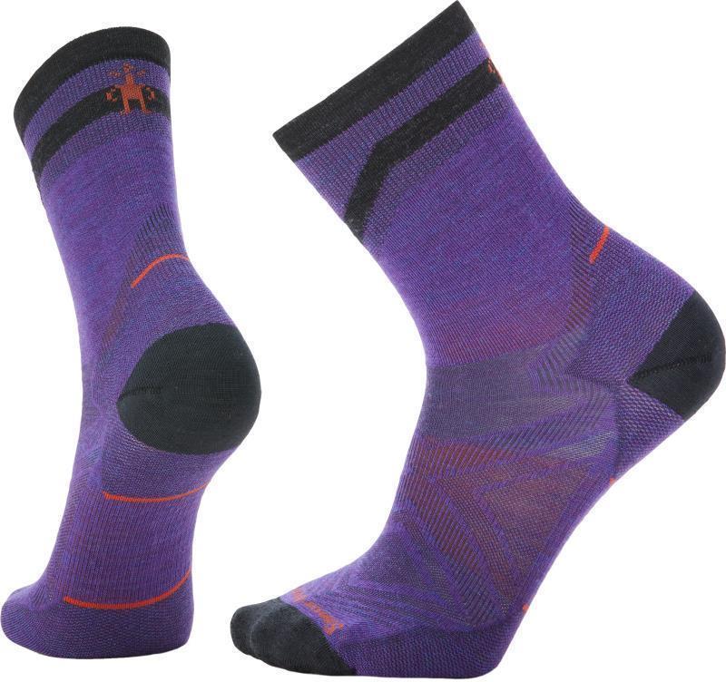 Run Zero Cushion Mid Crew Pattern Socks - Mens - Desert Orchid 1