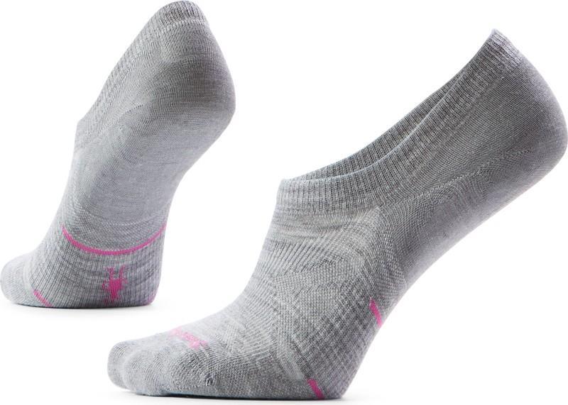 Run Zero Cushion No Show Socks - Womens - light gray 1