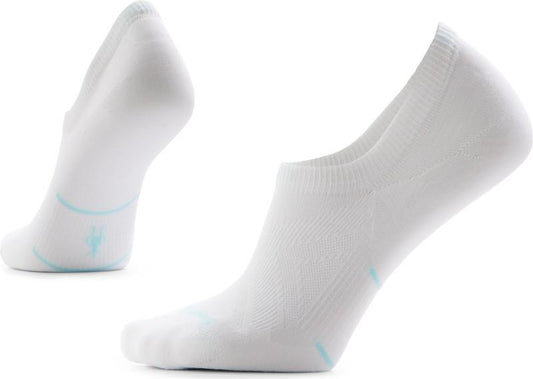 Run Zero Cushion No Show Socks - Womens - white 1
