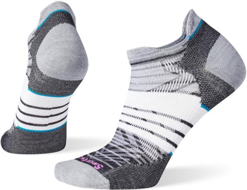 Run Zero Cushion Stripe Low Ankle Socks - Womens - Black 1