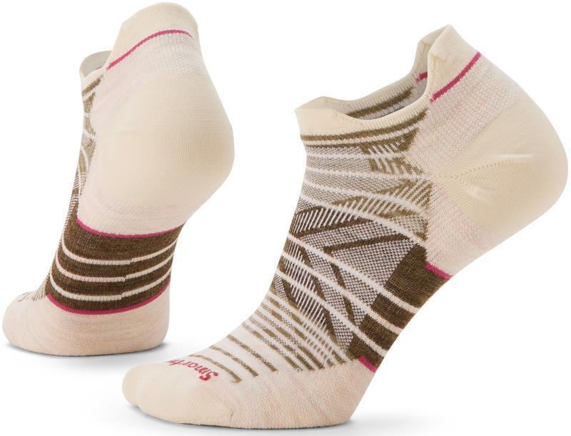 Run Zero Cushion Stripe Low Ankle Socks - Womens - Natural 1
