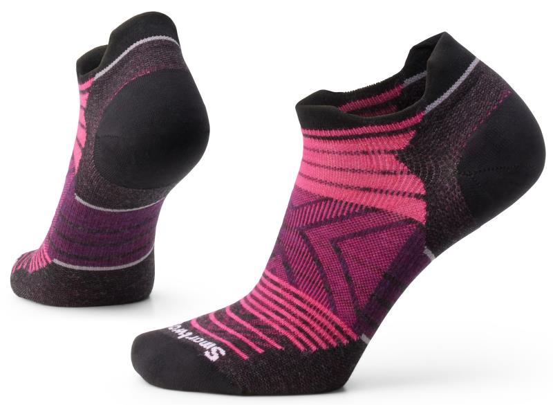 Run Zero Cushion Stripe Low Ankle Socks - Womens - Power Pink 1