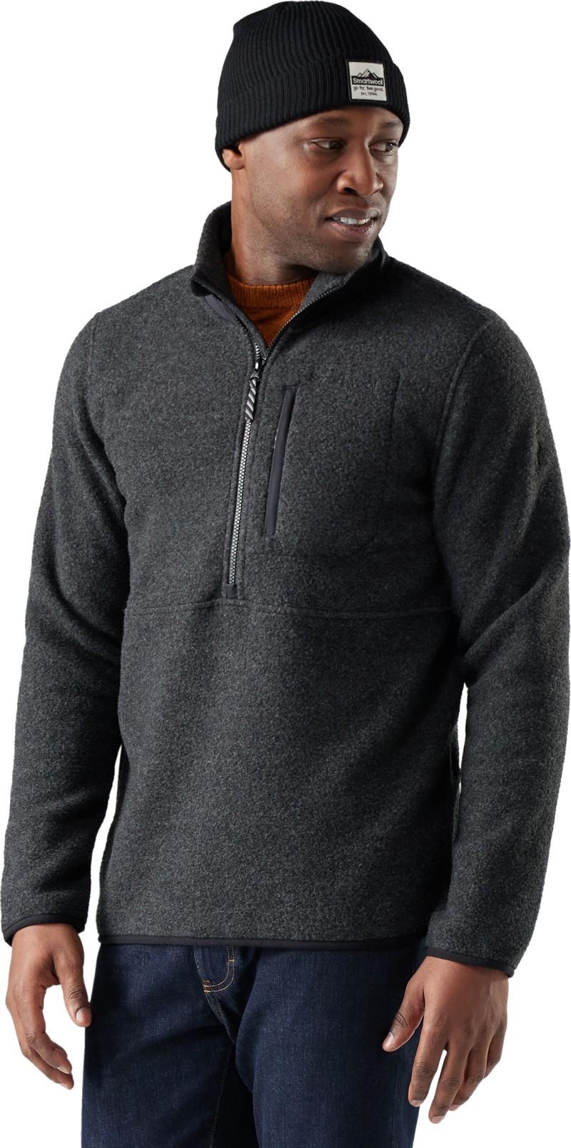 Second Cut Fleece 1/2 Zip - Mens - charcoal 1