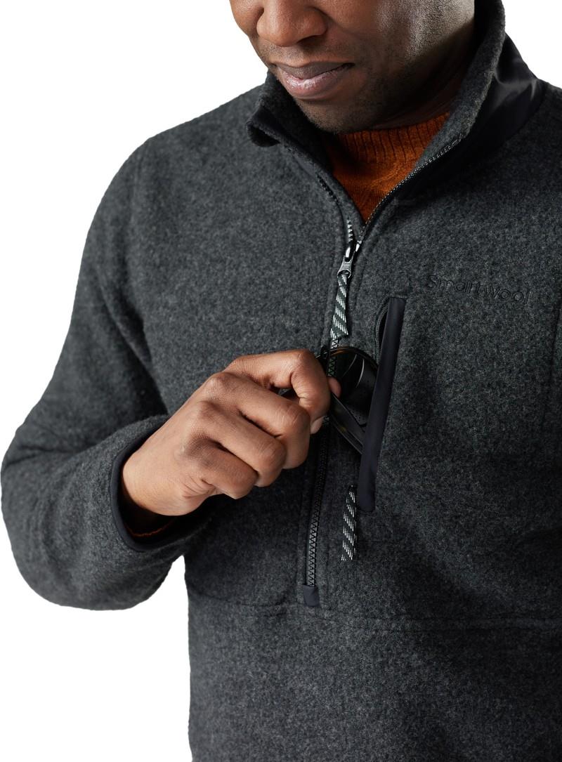 Second Cut Fleece 1/2 Zip - Mens - charcoal 1