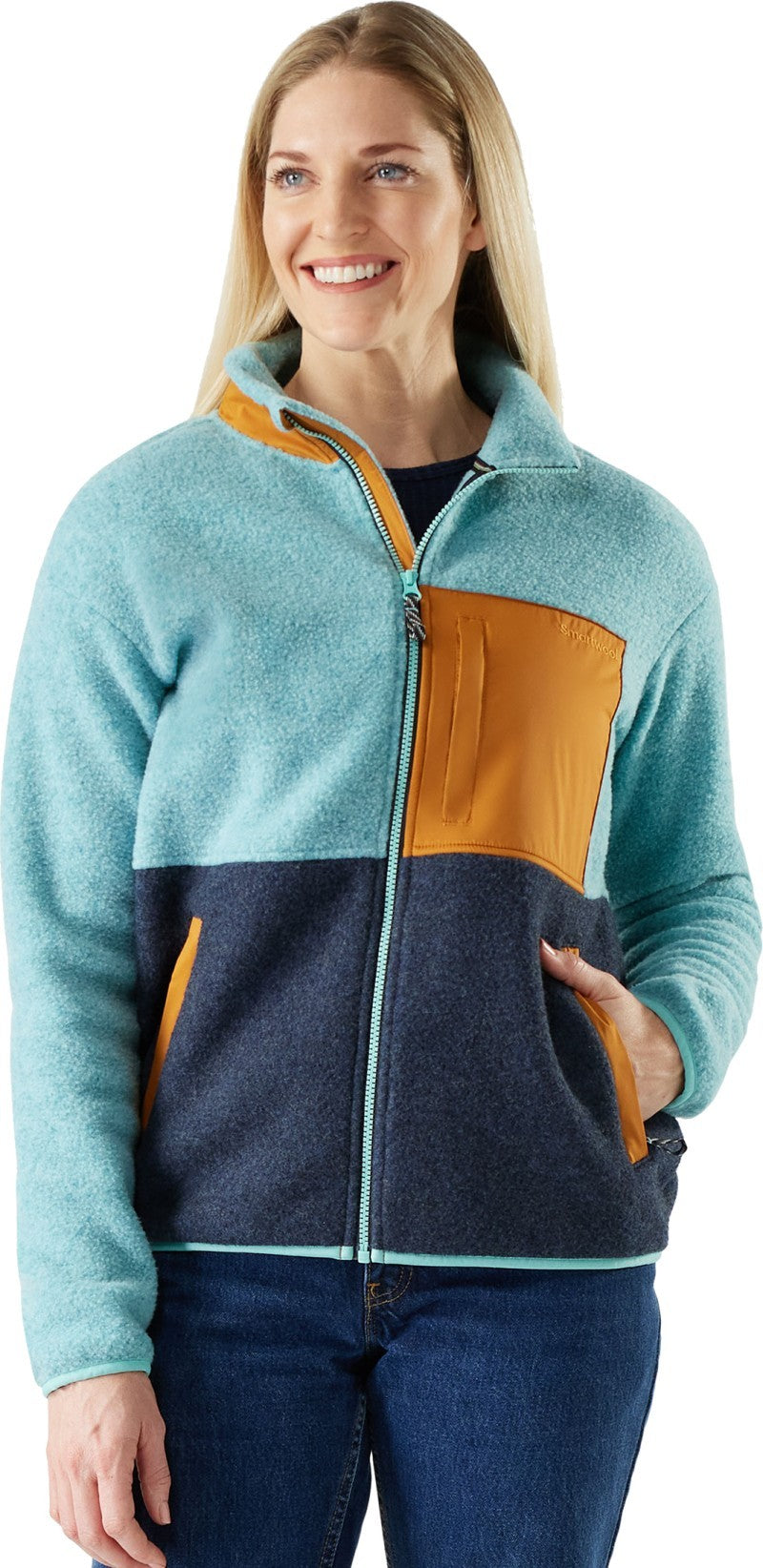 Second Cut Fleece Jacket - Womens - pacific blue 1