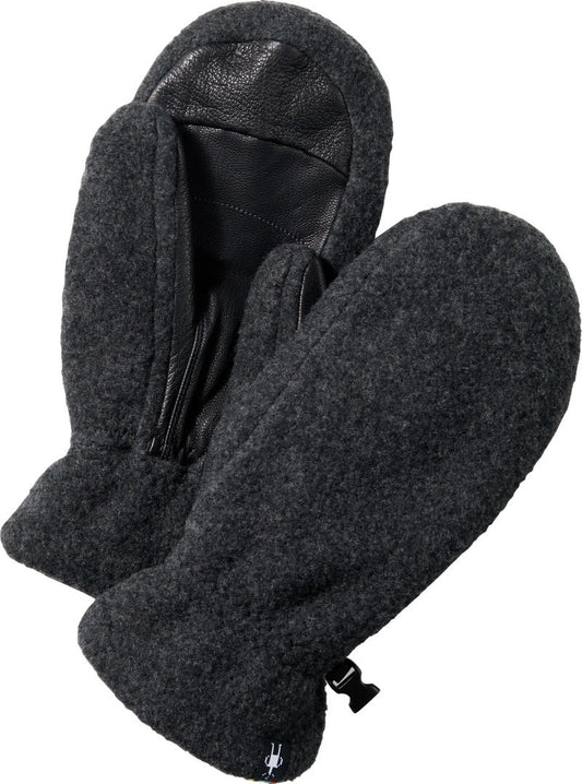 Second Cut Fleece Mittens - charcoal 1