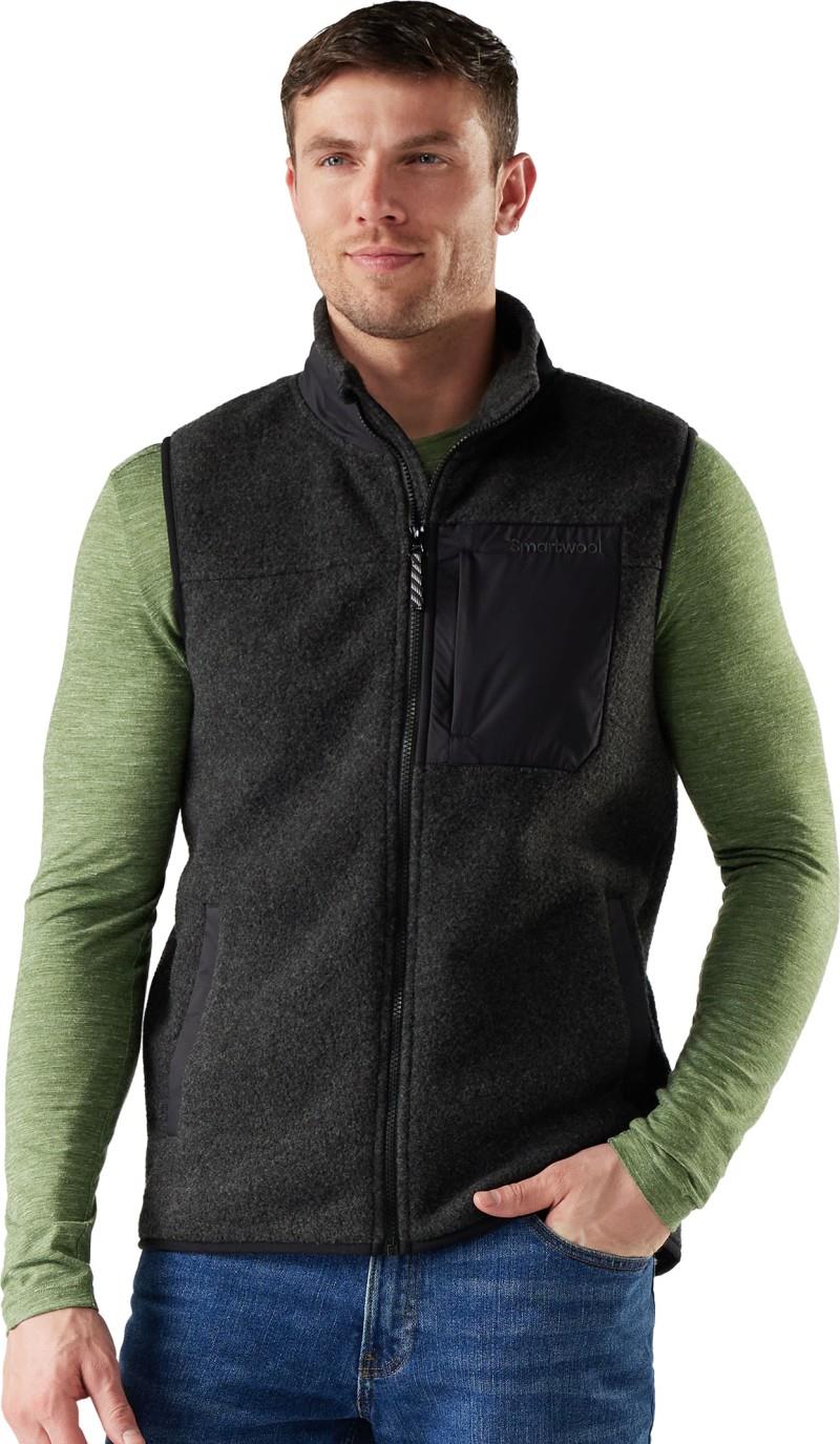Second Cut Fleece Vest - Mens - charcoal 1