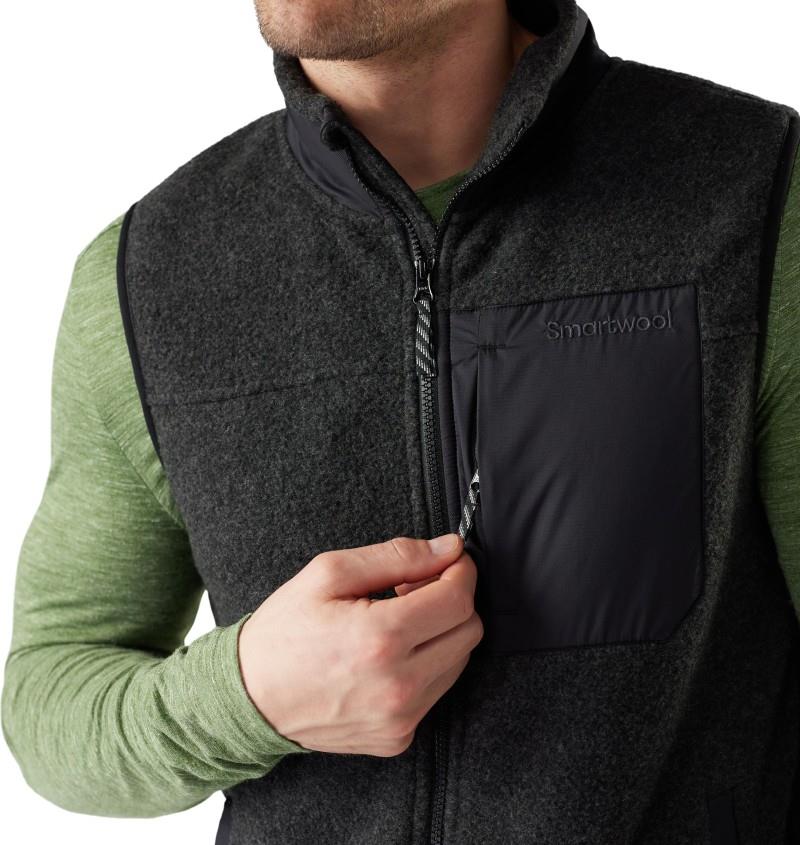 Second Cut Fleece Vest - Mens - charcoal 1