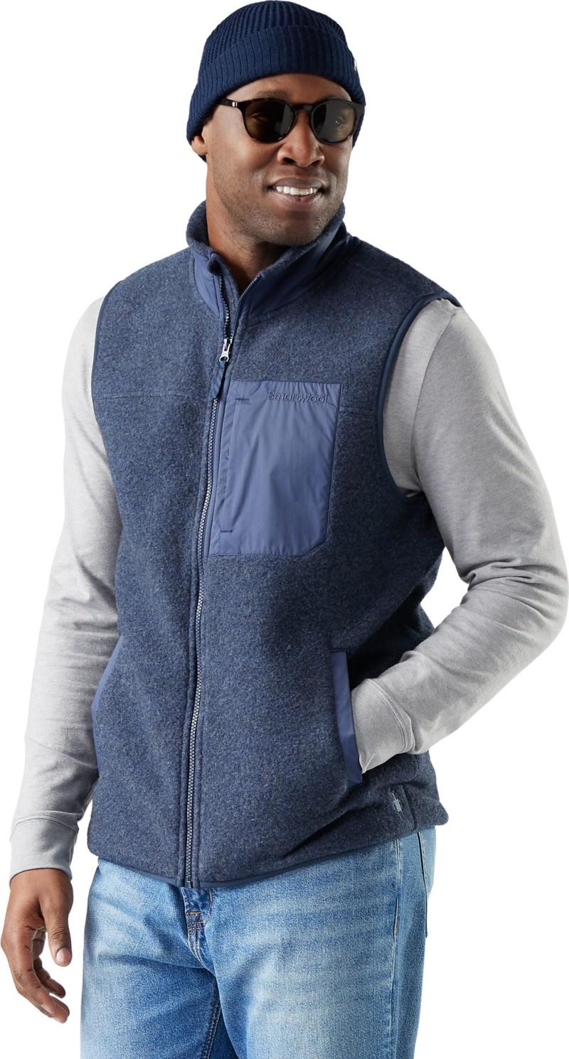 Second Cut Fleece Vest - Mens - deep navy 1