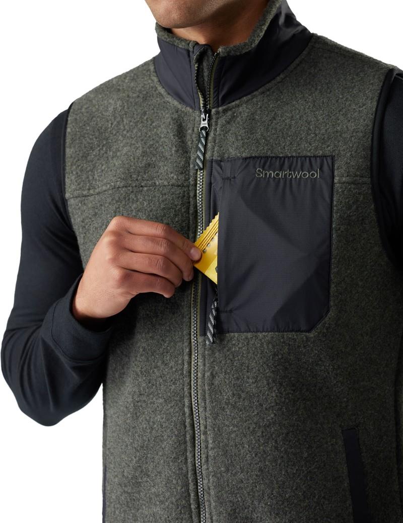 Second Cut Fleece Vest - Mens - winter moss 1