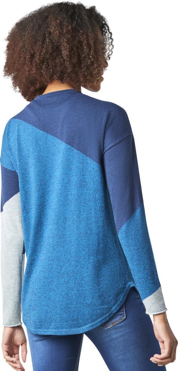 Shadow Pine Colorblock Crew Sweater - Womens - alpine blue heather / ocean abyss heather marl 1