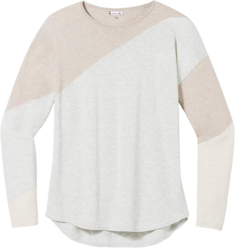 Shadow Pine Colorblock Crew Sweater - Womens - dune heather 1