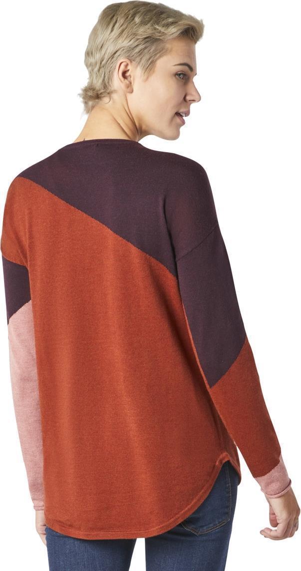 Shadow Pine Colorblock Crew Sweater - Womens - ginger heather 1