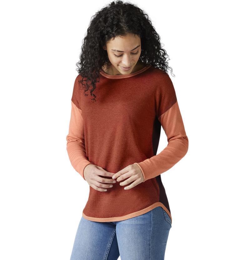 Shadow Pine Colorblock Sweater - Womens - Ginger Heather / Masala Heather Marl 2