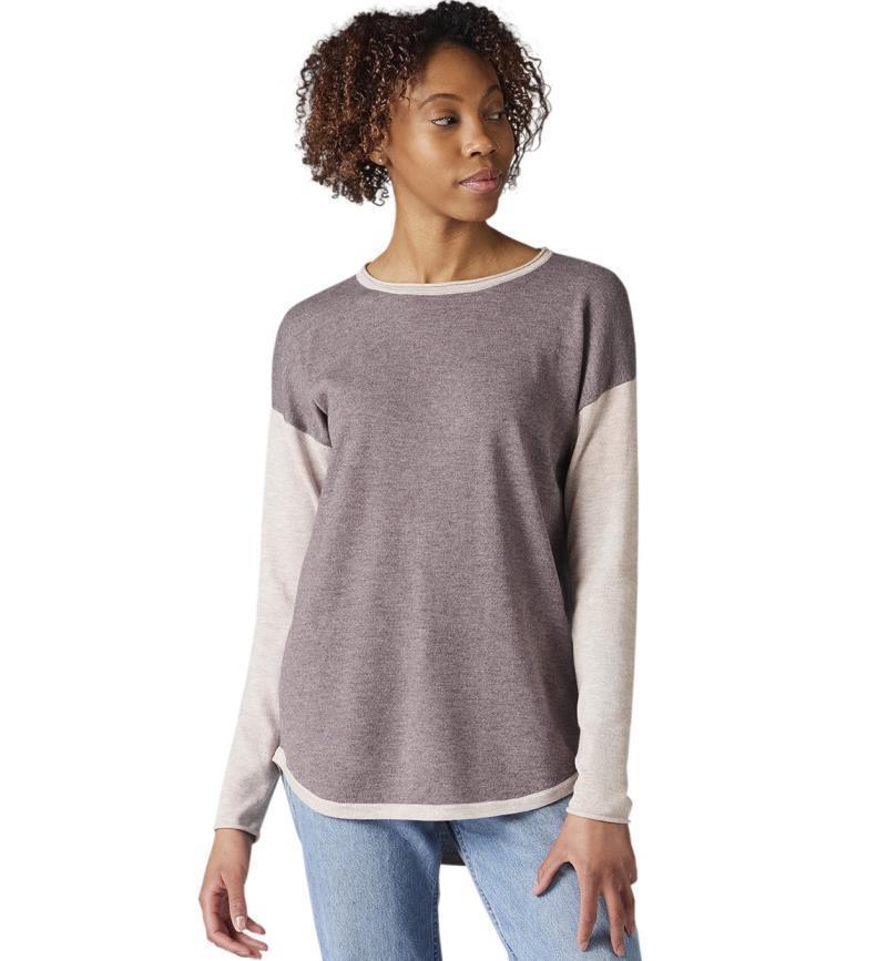 Shadow Pine Colorblock Sweater - Womens - Sparrow Heather 2