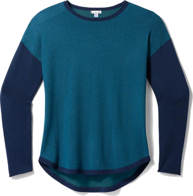Shadow Pine Colorblock Sweater - Womens - Twilight Blue Donegal 1