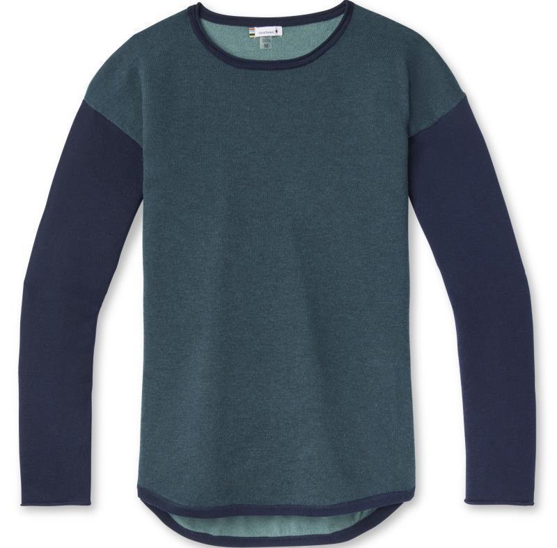 Shadow Pine Colorblock Sweater - Womens - Twilight Blue Heather 1