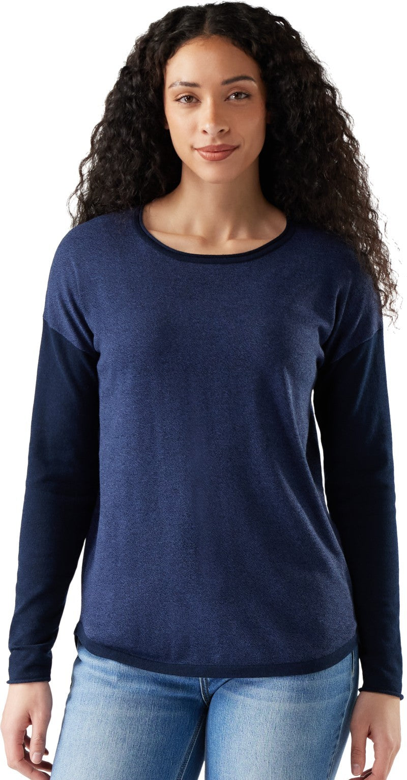 Shadow Pine Colorblock Sweater - Womens - deep navy 1