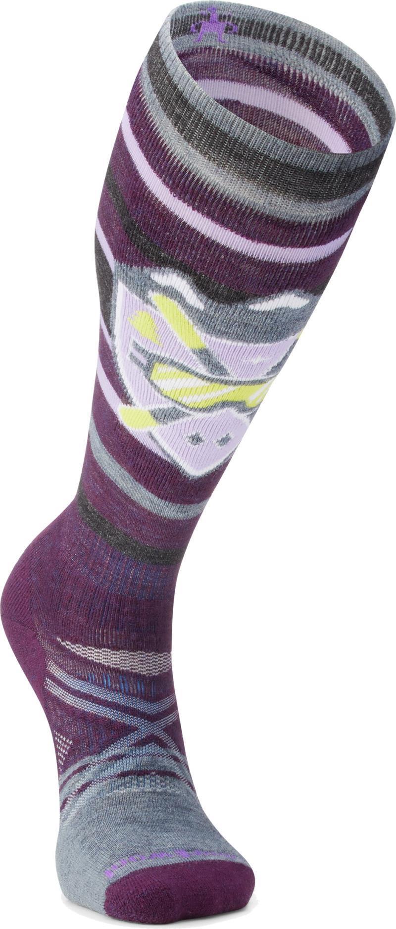 Ski Full Cushion Alpine Edge Over The Calf Socks - Mens - Purple Iris 2