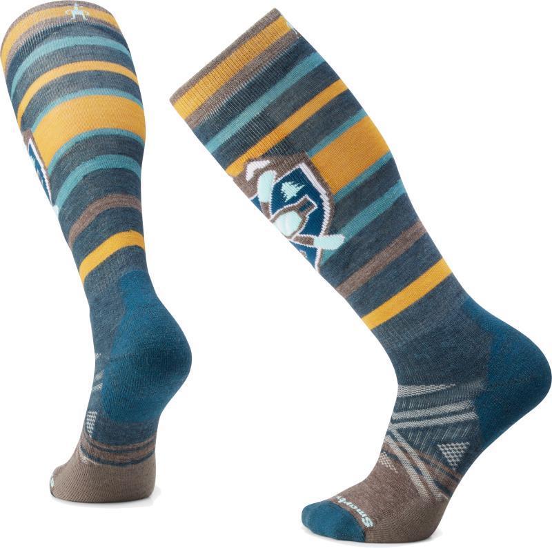 Ski Full Cushion Alpine Edge Over The Calf Socks - Mens - Twilight Blue 1