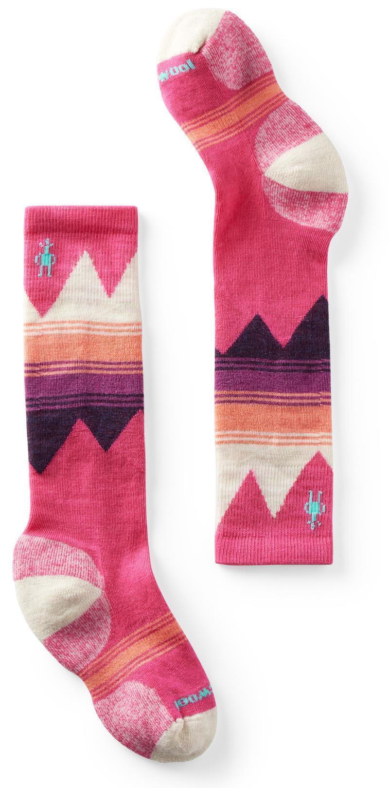 Ski Light Cushion Over The Calf Socks - Kids - Power Pink 1