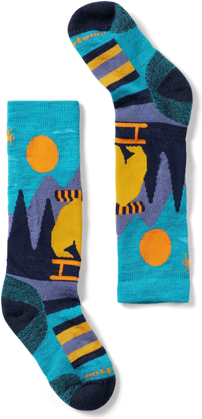 Ski Light Cushion Sleigh Bear Over The Calf Socks - Kids - capri 1