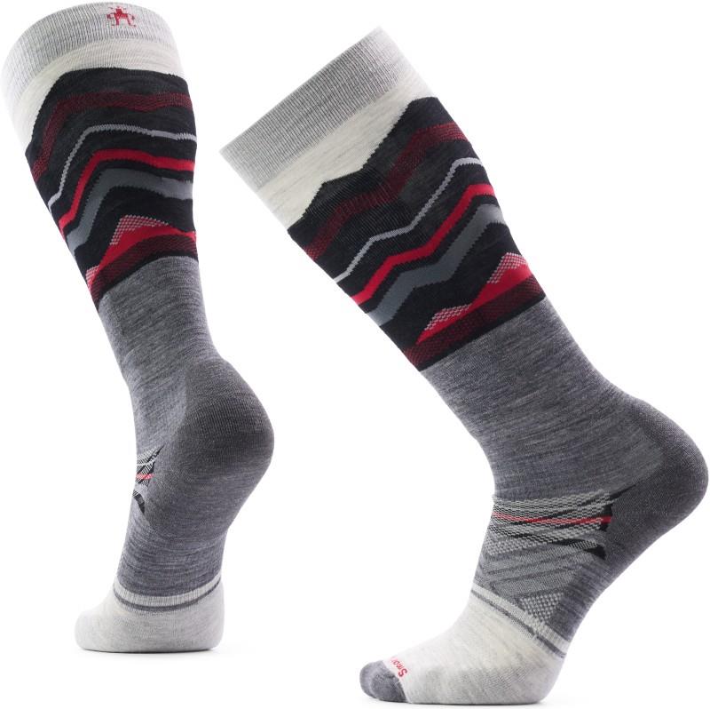 Ski Targeted Cushion Expanding Horizons Over the Calf Socks - medium gray 1