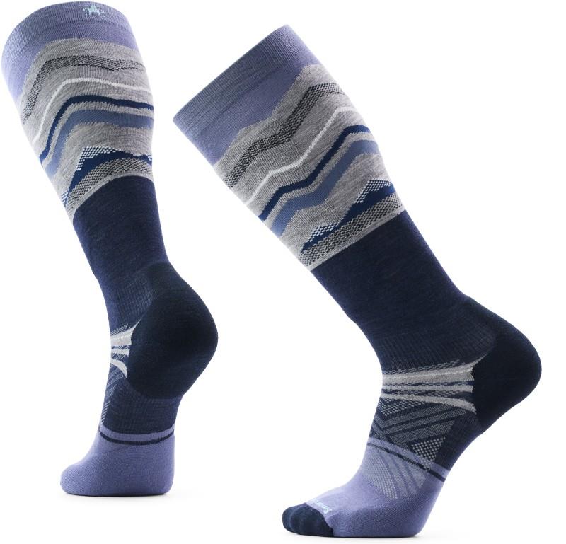 Ski Targeted Cushion Expanding Horizons Over the Calf Socks - nightfall blue 1