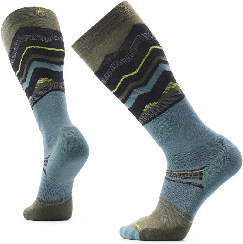 Ski Targeted Cushion Expanding Horizons Over the Calf Socks - winter moss 1