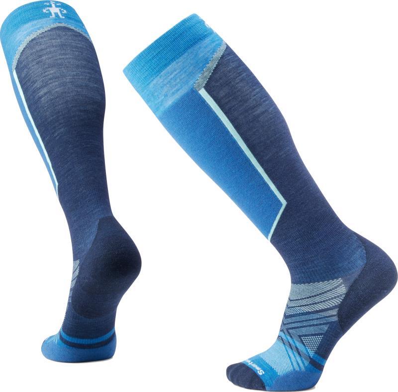 Ski Targeted Cushion Extra Stretch Over The Calf Socks - Mens - laguna blue 1