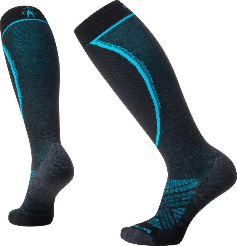 Ski Targeted Cushion Extra Stretch Over The Calf Socks - Womens - Charcoal 1