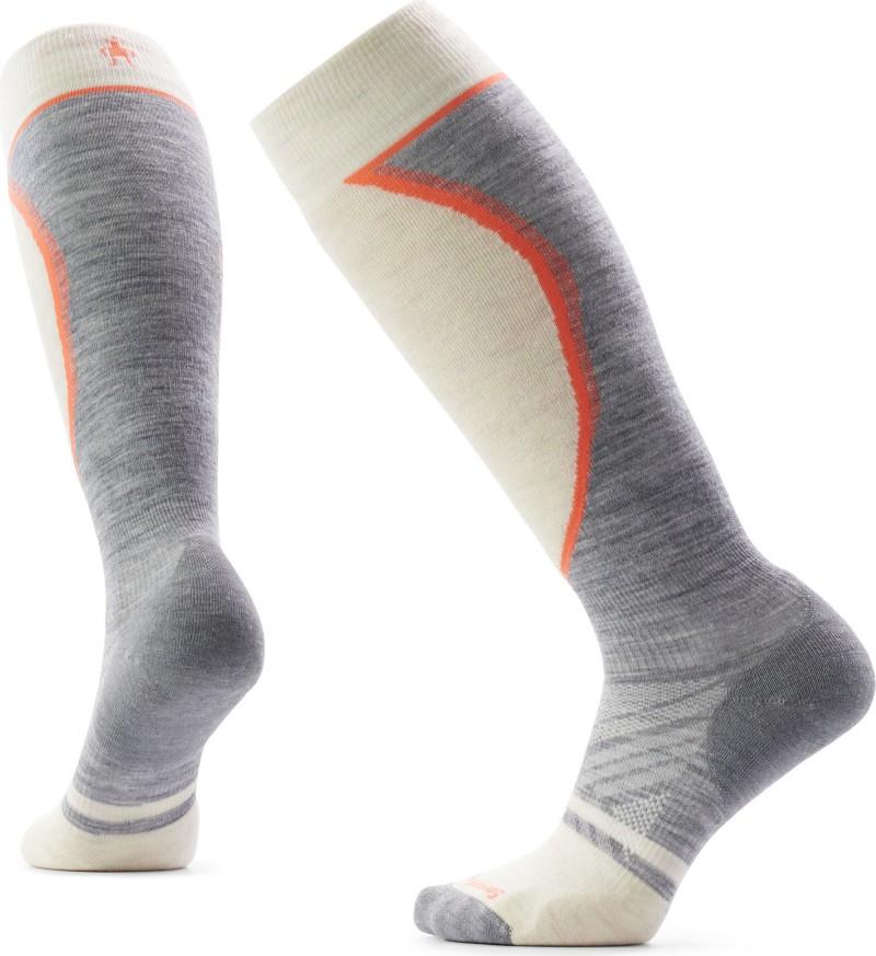 Ski Targeted Cushion Extra Stretch Over The Calf Socks - Womens - light gray 1