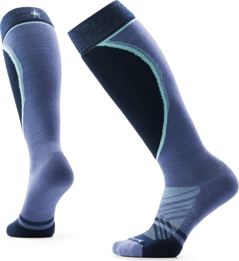 Ski Targeted Cushion Extra Stretch Over The Calf Socks - Womens - nightfall blue 1