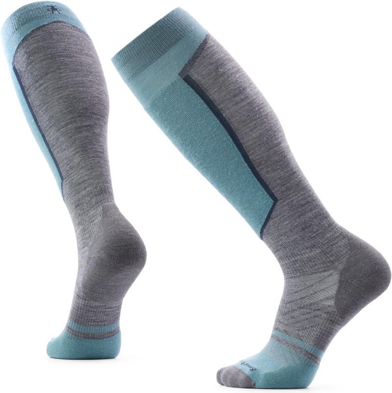 Ski Targeted Cushion Over The Calf Socks - dusty teal 1