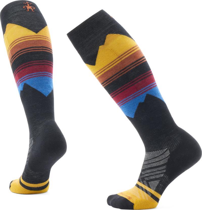 Ski Targeted Cushion Pattern Over The Calf Socks - Womens - Honey Gold 1