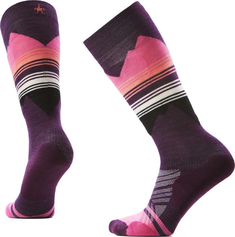 Ski Targeted Cushion Pattern Over The Calf Socks - Womens - purple iris 1