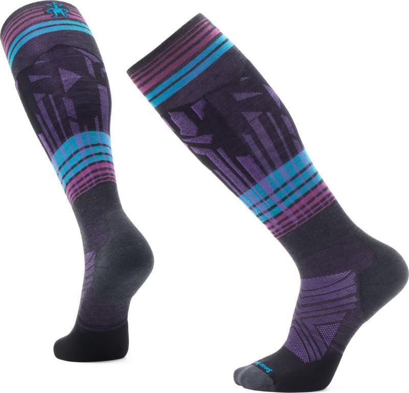 Ski Targeted Cushion Summit Shot Over The Calf Socks - Unisex - Charcoal 1