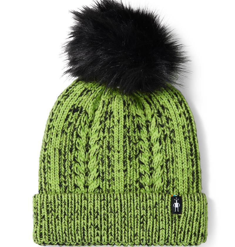 Ski Town Hat - Electric Green 1