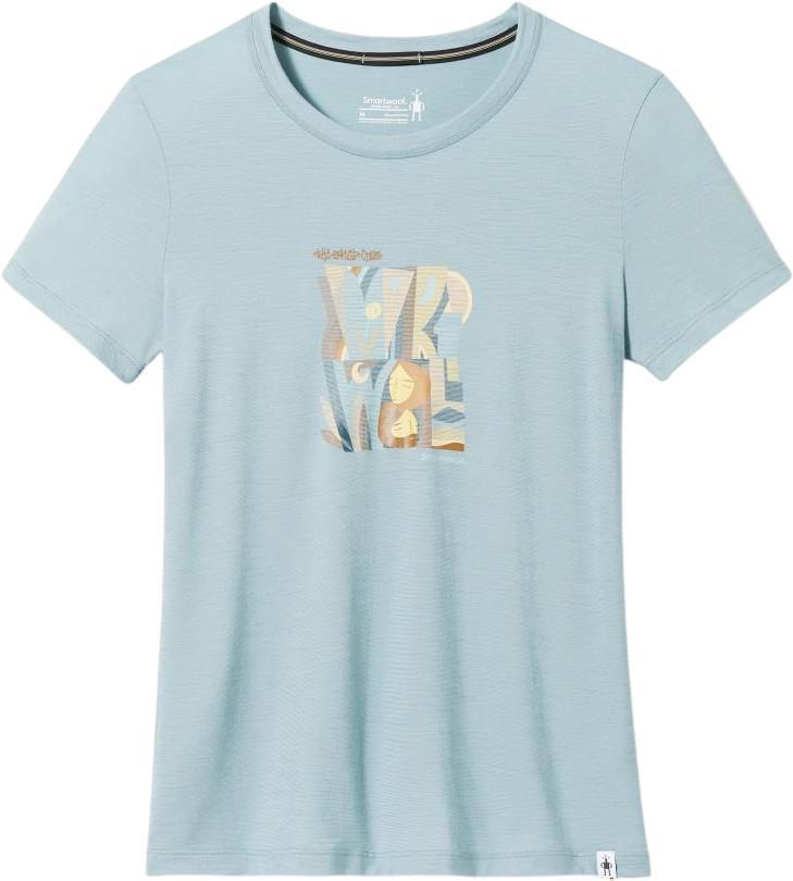 Smartwool Carved Logo Graphic SS Tee - Womens - Lead 1