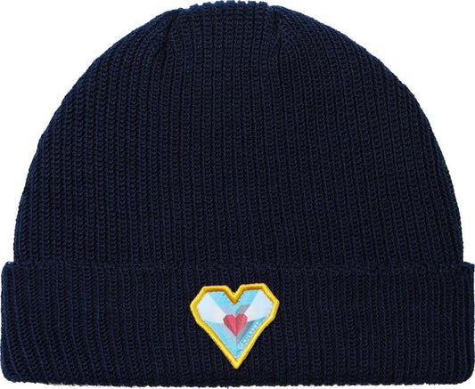 Smartwool Geo Peaks Patch Beanie - deep navy 1